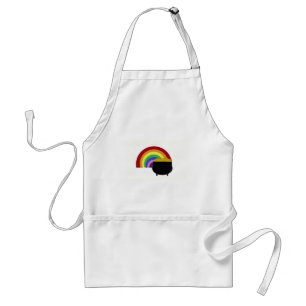 Colored Rainbow And Pot Of Gold Standard Apron