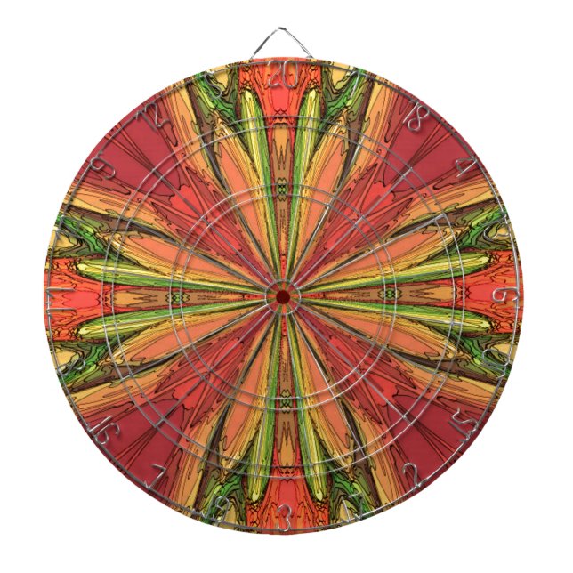 Colored Rays Dartboard (Front)