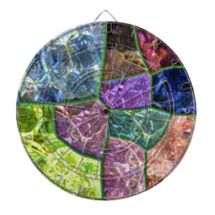 Colored Rock Dartboard