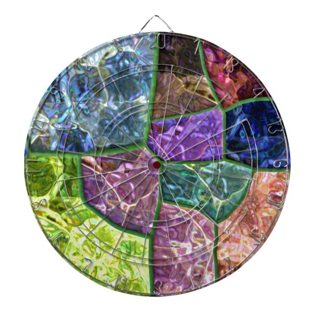 Colored Rock Dartboard (Front)