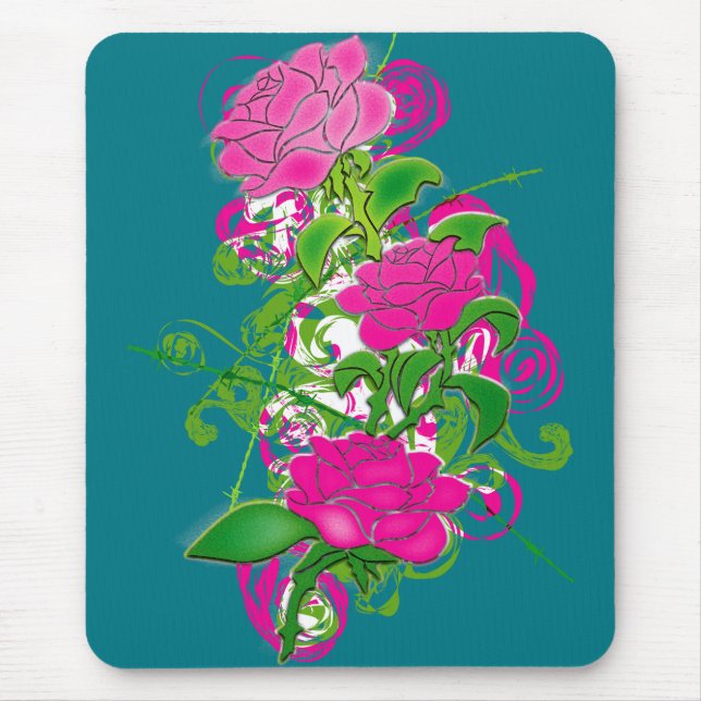 Colored_Roses Mouse Mat (Front)
