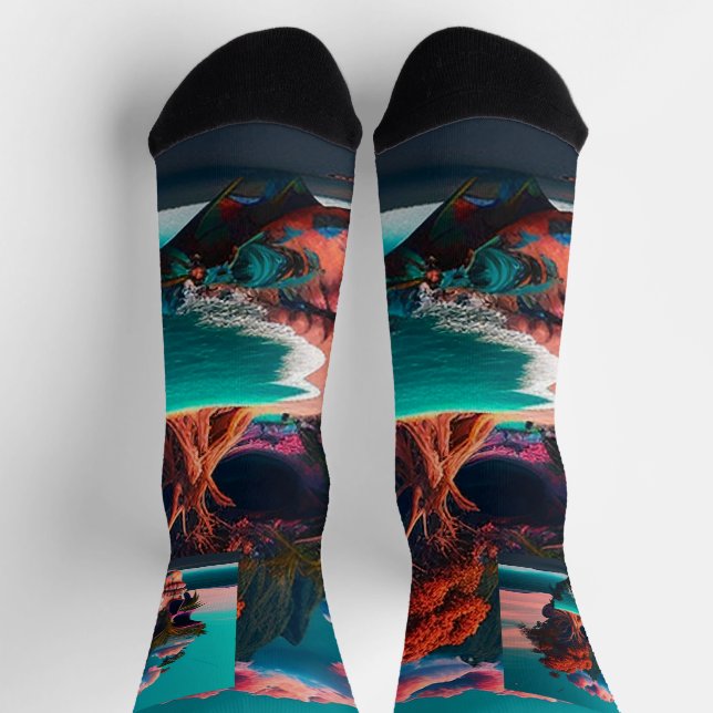 Colored skull head socks (Top)