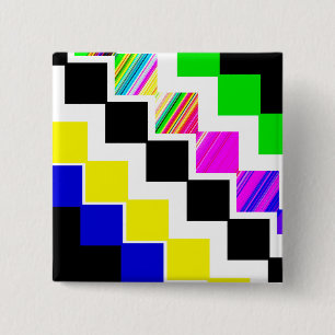 Colored stairs 15 cm square badge