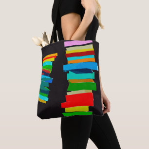 Colored stairs tote bag