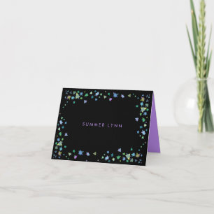 COLORED STARS Bar Bat Mitzvah Thank You Card
