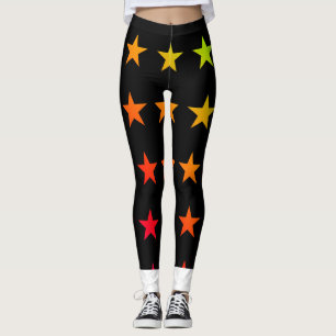 Colored stars leggings