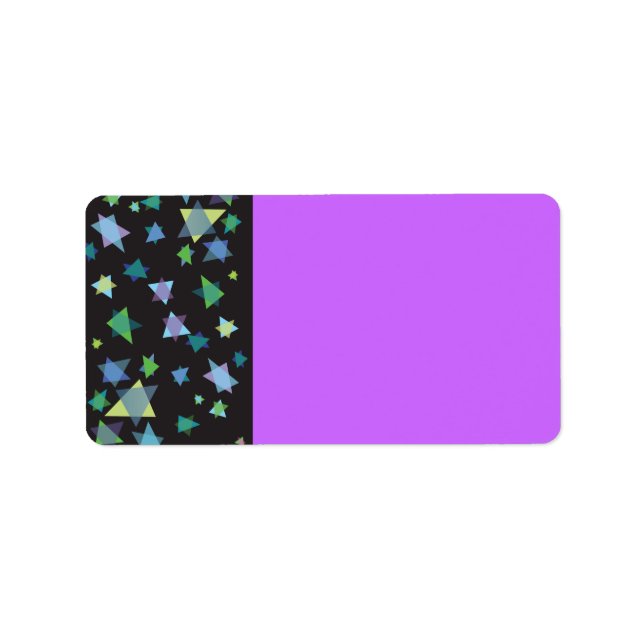 COLORED STARS Print your own label (Front)