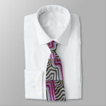 Colored Waves Neck Tie