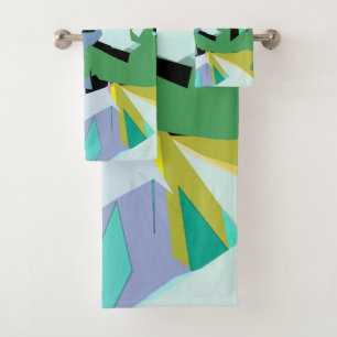Colored wind bath towel set