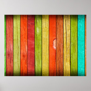colored wooden texture, 3D illustration3d, abstrac Poster