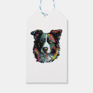 Colorepup Portraits' Border Collie cute Art Gift Tags