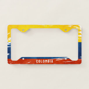 Colores de Colombia Licence Plate Frame