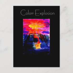 ColorExposion ArtPostCard Postcard