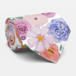 Colorflul wildflowers neck tie