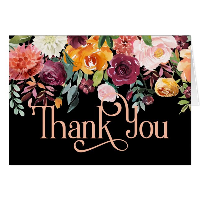 Colorfu Floral Design Customised Thank You (Front Horizontal)