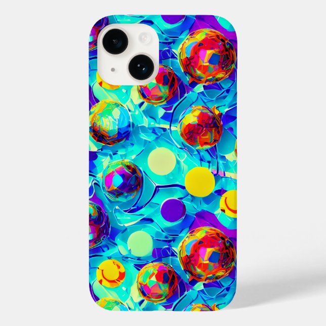 COLORFUL 3D EFFECT ABSTRACT  Case-Mate iPhone CASE (Back)