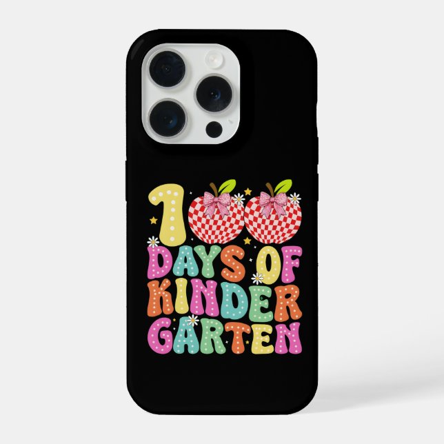 Colorful 67th Day Of School Vibes Elementary iPhone Case (Back)