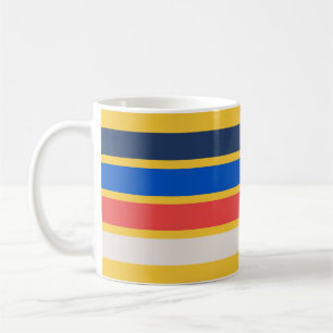 Colorful 70s 80s Retro Striped Stripes Coffee Mug
