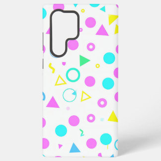 Colorful 80s Memphis Geometric Shapes Samsung Galaxy Case