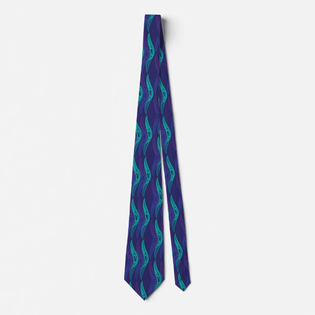 Colorful Abstract #6 Tie (Front)