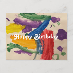 Colorful Abstract Art2 Postcard