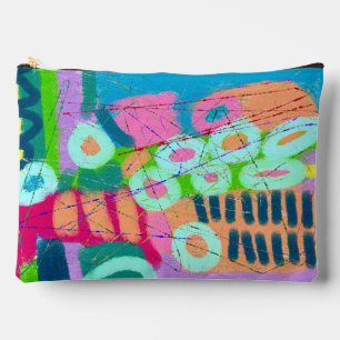 Colorful Abstract Art Accessory Pouch