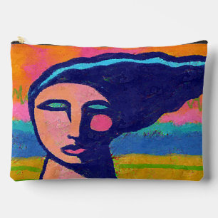 Colorful Abstract Art Accessory Pouch