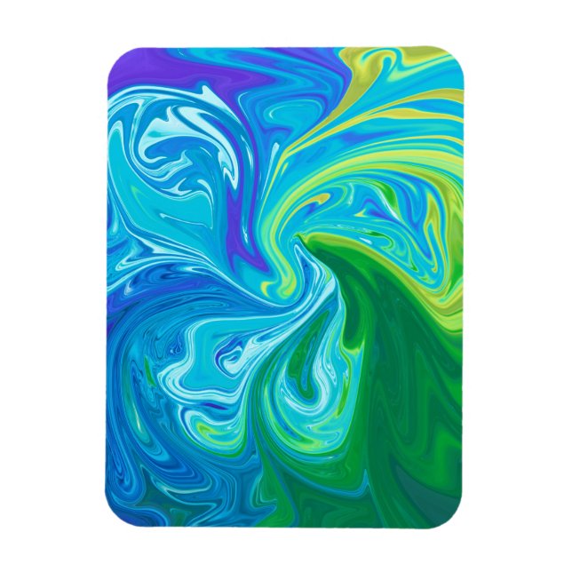 Colorful abstract art magnet (Vertical)