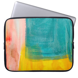 Colorful Abstract Art Painting Background. Modern  Laptop Sleeve