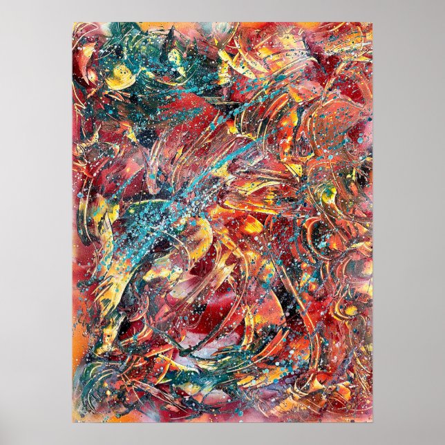 Colorful Abstract Art Print –Ignition No. 1 (Front)