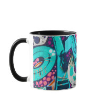 Colorful Abstract ArtMug Vibrant Artistic CoffeCup