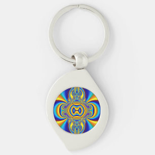 Colorful Abstract Background-14334 Key Ring