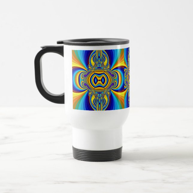 Colorful Abstract Background-14334 Travel Mug (Left)