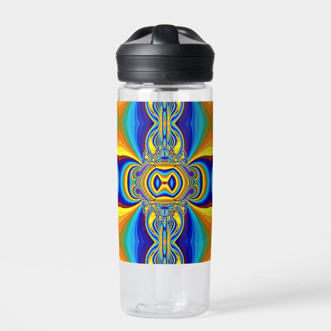 Colorful Abstract Background-14334 Water Bottle (Front)