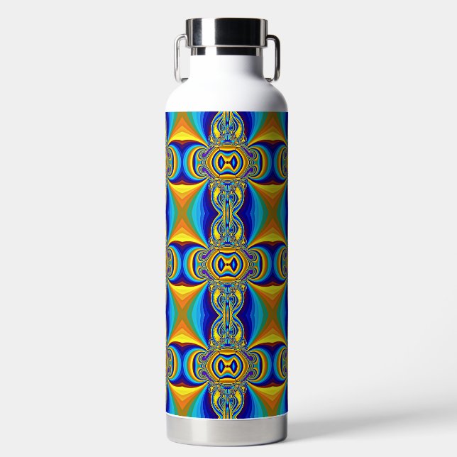 Colorful Abstract Background-14334 Water Bottle (Front)