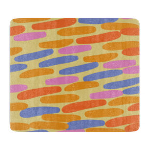 Colorful abstract design cutting board