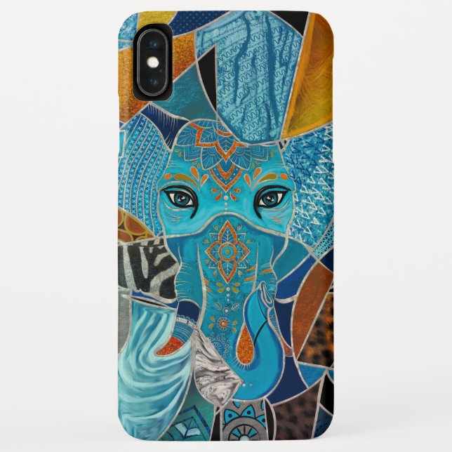 Colorful Abstract Elephant composition Case-Mate iPhone Case (Back)