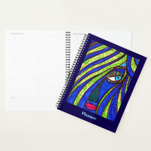 Colorful Abstract Face Planner