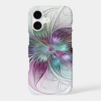 Colorful Abstract Flower Modern Floral Fractal Art