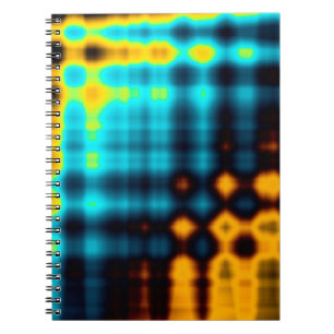 Colorful abstract geometric background with patter notebook