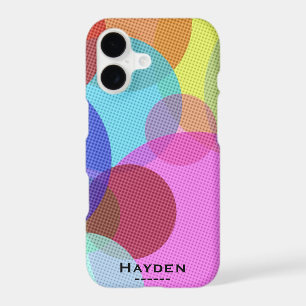 Colorful Abstract Geometric Circles Personalised