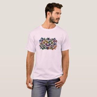 Colorful Abstract Human Pattern T-Shirt | Modern