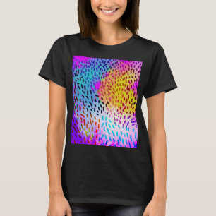 Colorful Abstract Leopard Silhouette T-Shirt