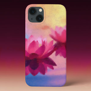 Colorful Abstract Lotus Flowers iPhone 13 Case