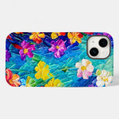 Colorful Abstract Oil Painting of Spring Flowers Case-Mate iPhone Case (Back (Horizontal))