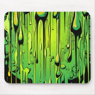 Colorful Abstract Paint Drips (27) Mouse Mat