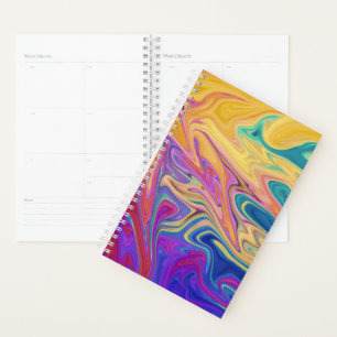 Colorful abstract pattern planner