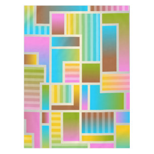 COLORFUL ABSTRACT PATTERN TABLECLOTH