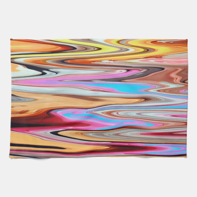 Colorful abstract pattern        tea towel (Horizontal)