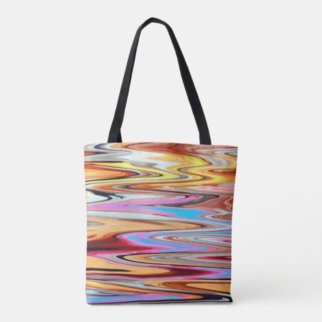 Colorful abstract pattern           tote bag (Back)